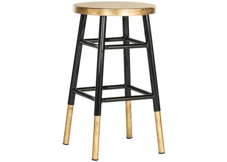 Lacie Counter Stool - Black/Gold