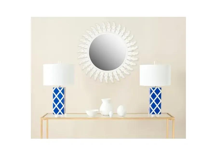 Inca Sun Wall Mirror - White