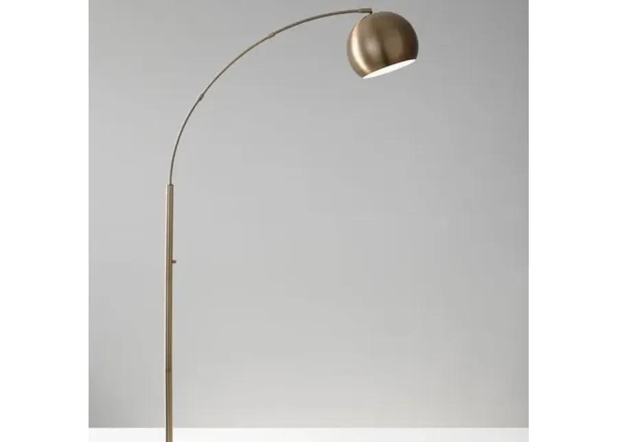 Carla Arc Lamp - Antique Brass - Gold