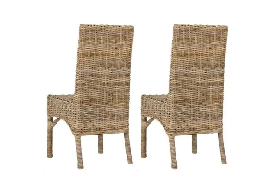 Set of 2 Murphy Side Chairs - Taupe - Brown