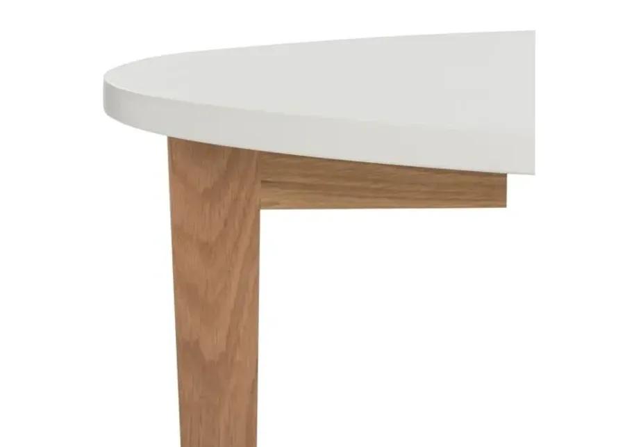 Mikel Oval Coffee Table - White