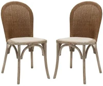 Set of 2 Beau Side Chairs - Beige Linen