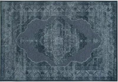 Joe Overdyed Rug - Blue/White - Blue