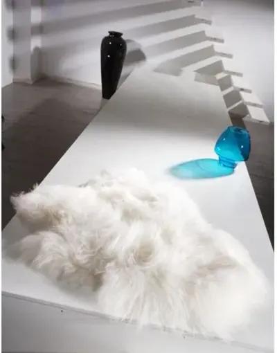 2'x3' Icelandic Sheepskin Rug - Natural - White - White