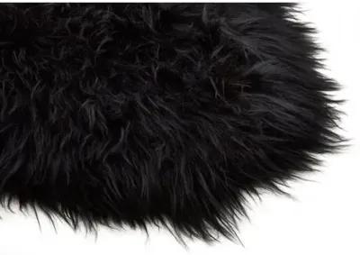 Sheepskin Rug - Black - natural - Black