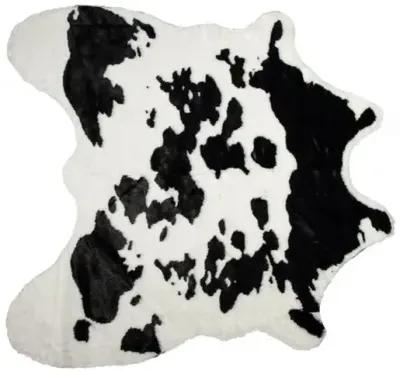 Faux Hide Rug - Sugarland Black/White - Black