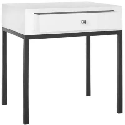 Jenna Nightstand - White/Black