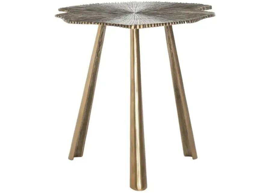 Portia Side Table - Brass - Gold