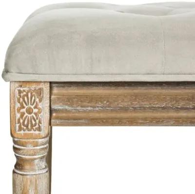 Rocha Tufted Bench - Gray Velvet