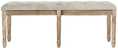 Rocha Tufted Bench - Gray Velvet