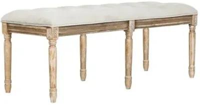 Rocha Tufted Bench - Gray Velvet