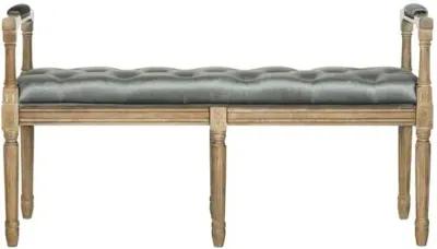 Leilani Bench - Gray Velvet