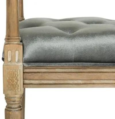 Leilani Bench - Gray Velvet