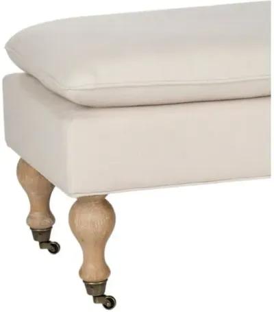 Nikolette Pillow-Top Bench - Cream