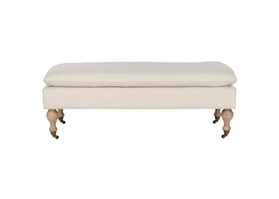 Nikolette Pillow-Top Bench - Cream