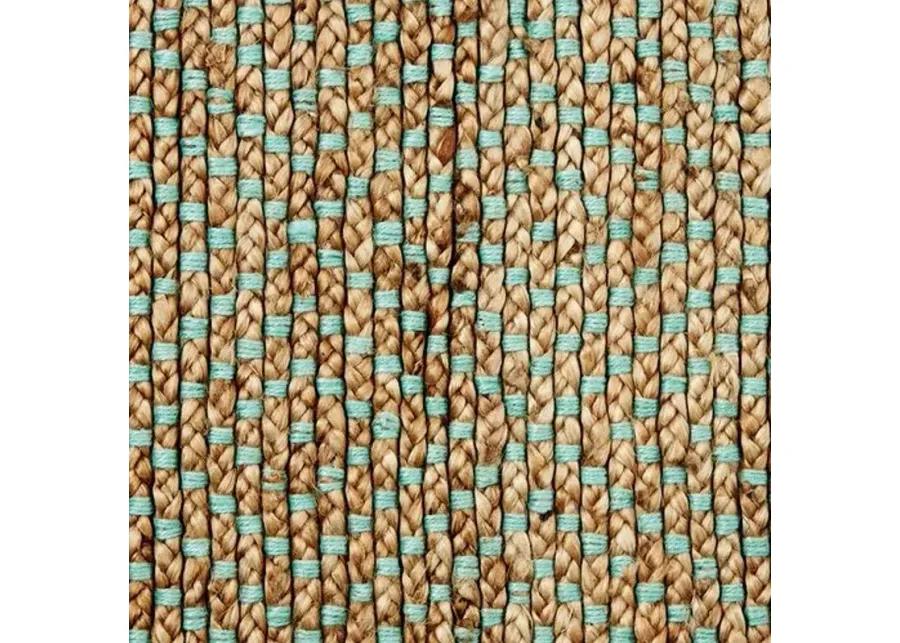 Siena Jute Rug - Natural/Green - Brown - Brown