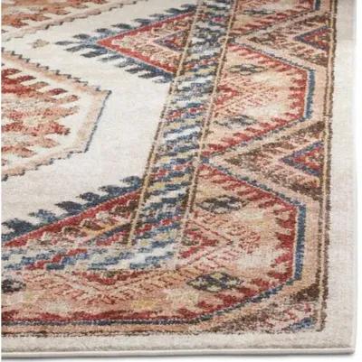 Cedar Rug - Ivory/Rust - Ivory