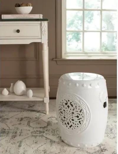 Monroe Garden Stool - White