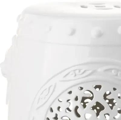 Monroe Garden Stool - White