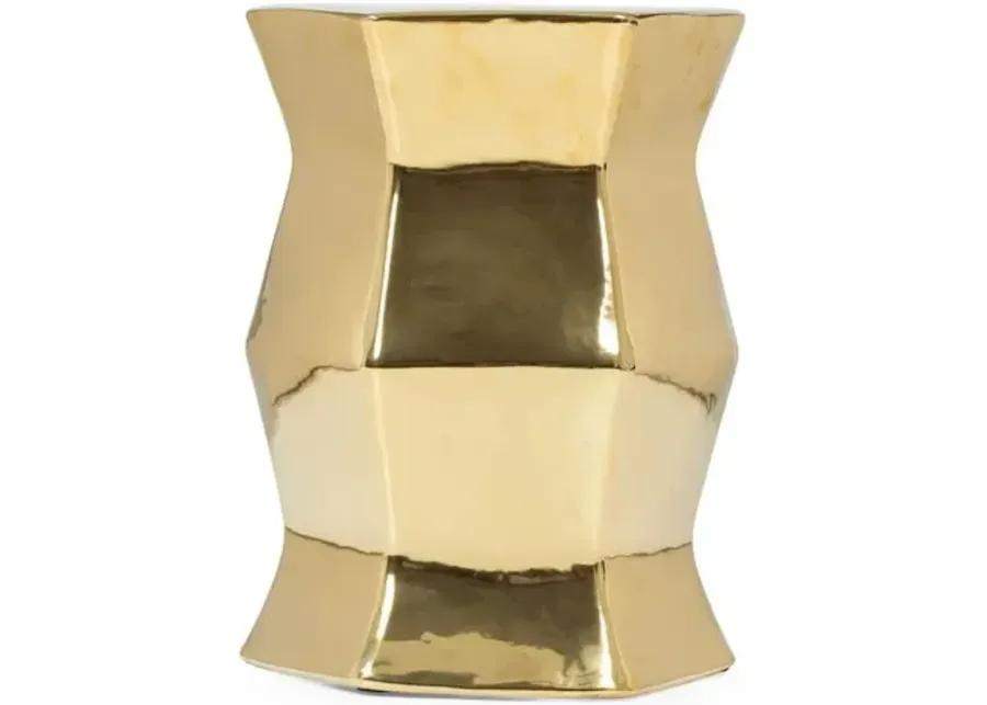 Marietta Garden Stool - Gold