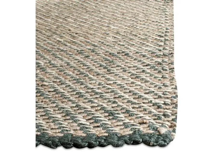 Putnam Jute Rug - Blue/Natural - Blue