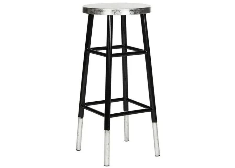 Lacie Barstool - Black - Silver