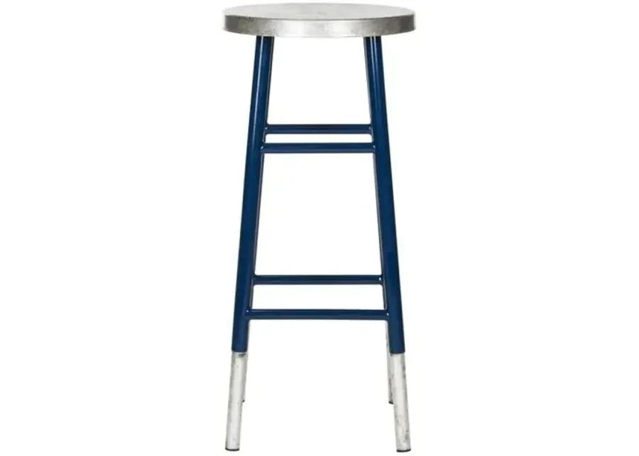 Lacie Barstool - Navy - Silver