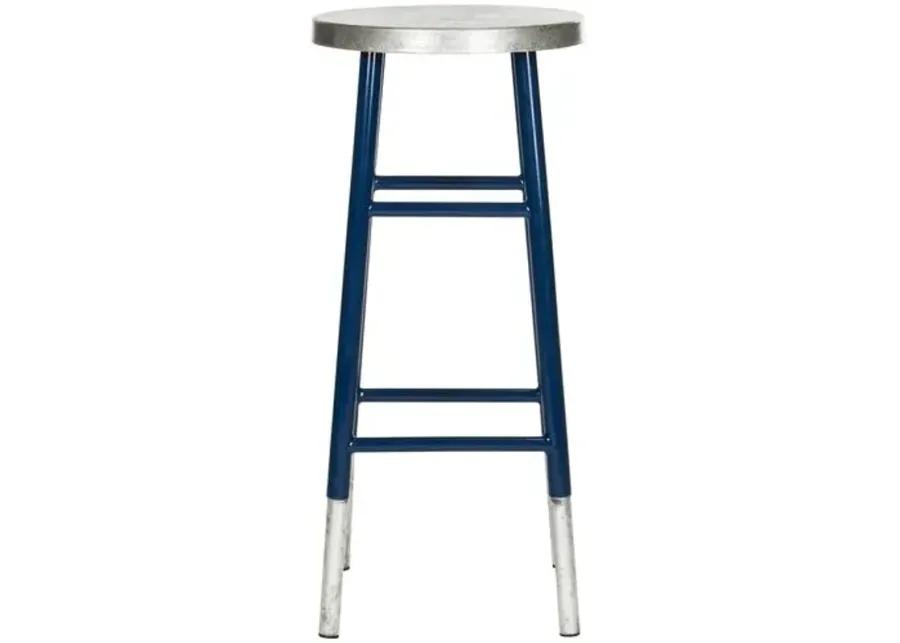 Lacie Barstool - Navy - Silver