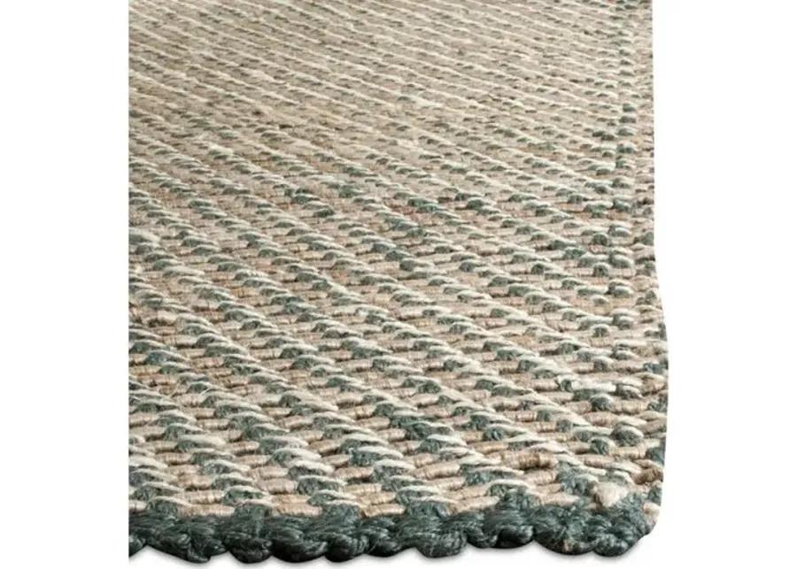 Putnam Jute Rug - Blue/Natural - Blue