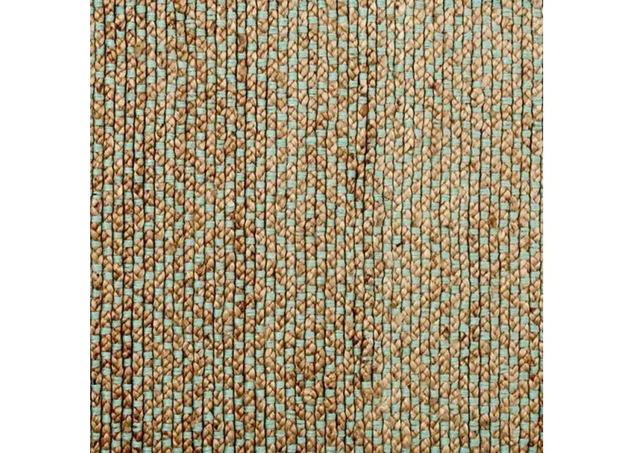 Siena Jute Rug - Natural/Green - Brown - Brown