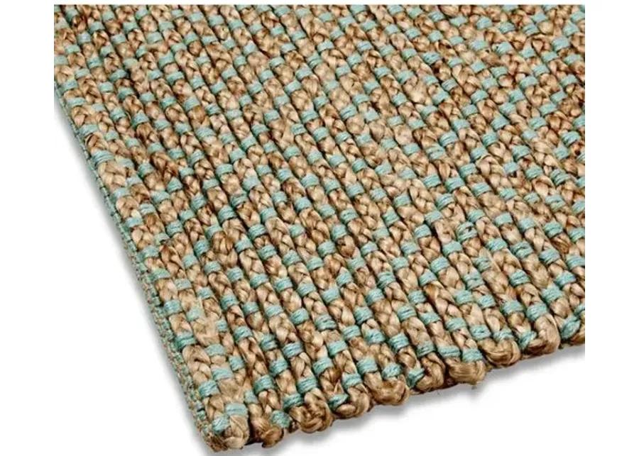 Siena Jute Rug - Natural/Green - Brown - Brown