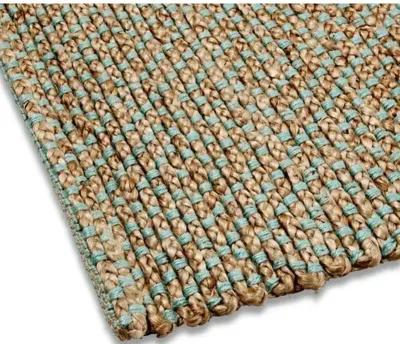 Siena Jute Rug - Natural/Green - Brown - Brown