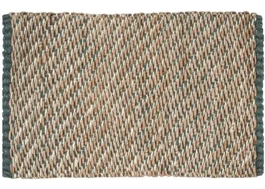 Putnam Jute Rug - Blue/Natural - Blue