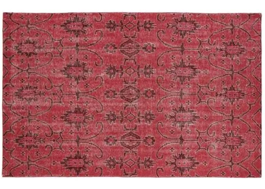 Talia Rug - Raspberry - Red - Red