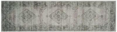 6' Square Medlin Rug - Light Blue - Gray - Gray