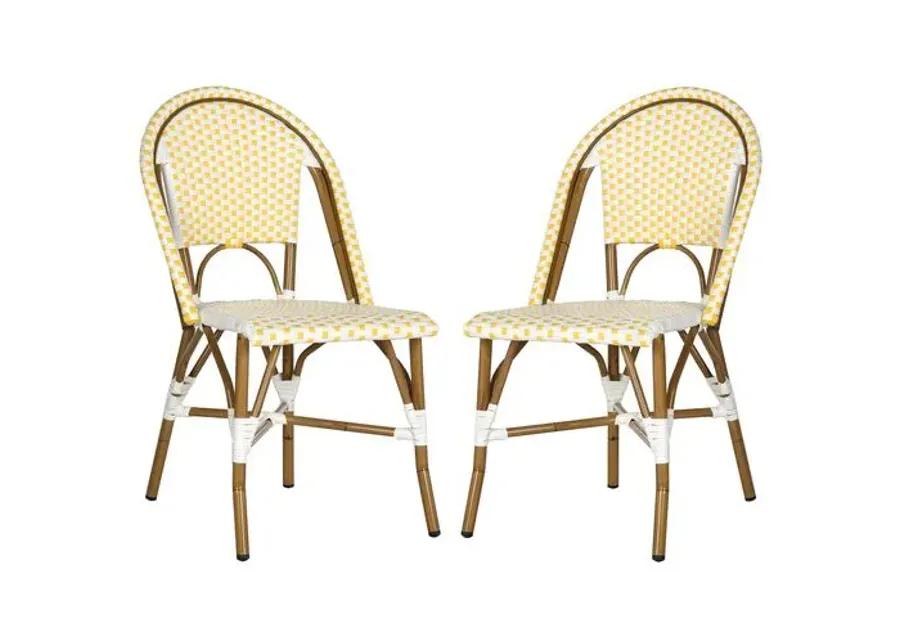 Set of 2 Sasha Bistro Side Chairs - Yellow