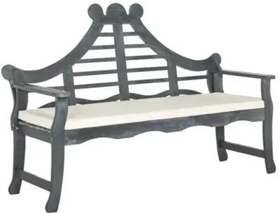 Pagoda Outdoor Bench - Ash Gray - Beige