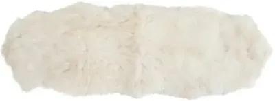 2'x6' Eliza Natural Sheepskin - White - Ivory