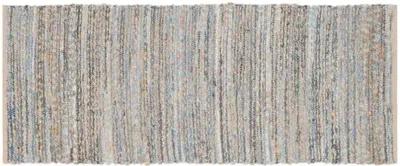 Capshaw Flat-Weave Rug - Natural/Blue - Blue