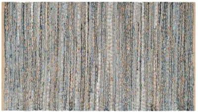 Capshaw Flat-Weave Rug - Natural/Blue - Blue