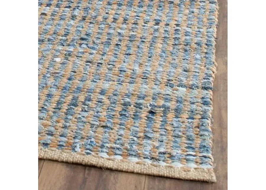 Chapin Jute Rug - Natural/Blue - Blue