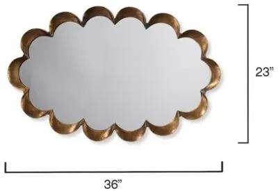 Scalloped Wall Mirror - Gold - Jamie Young Co.