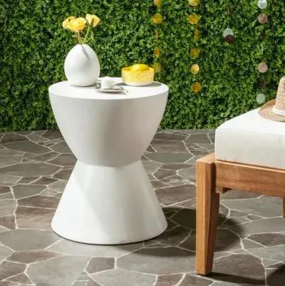 Heather Outdoor Side Table - Ivory - White