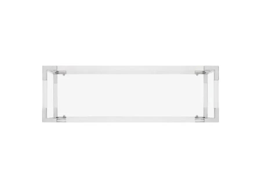 Arverne Console - Polished Silver