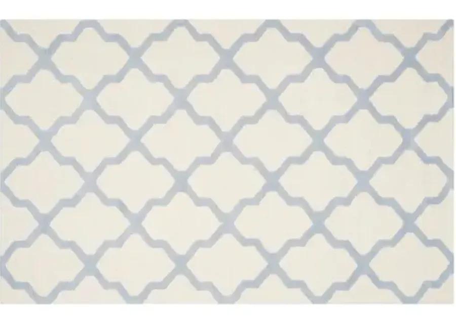 Mulberry Rug - Ivory/Blue - Ivory