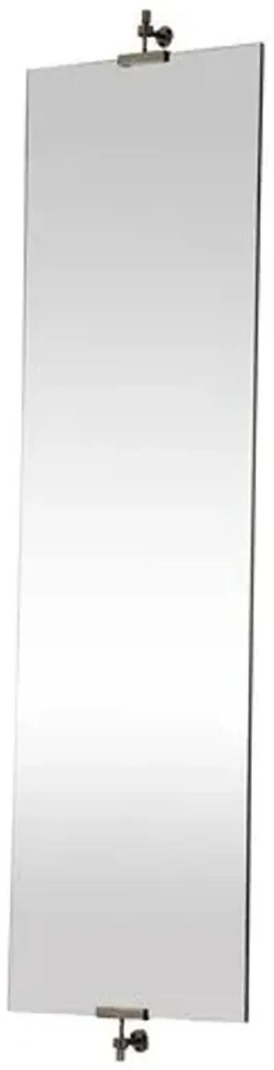 Ashlar Wall Mirror - Silver