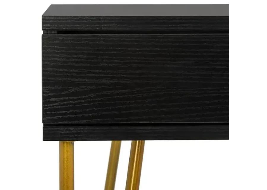 Banks Desk - Black/Gold