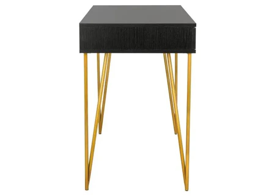 Banks Desk - Black/Gold