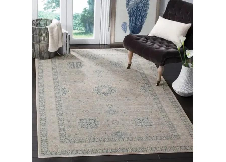 Bundo Rug - Gray/Blue - Gray