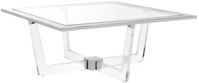 Hermina Coffee Table - Polished Silver